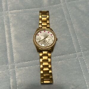 Betsey Johnson Gold Heart Watch